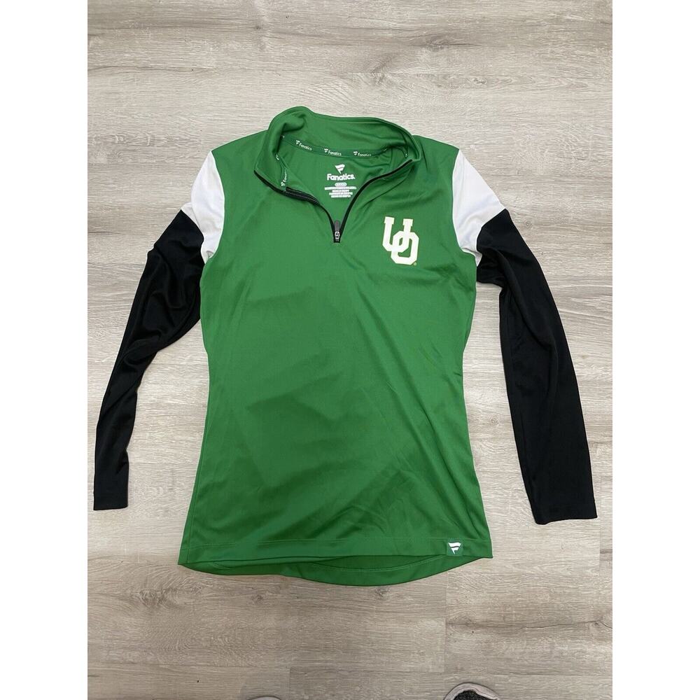 Oregon Ducks Women's Small Green Fanatics Jacket EUC UO NCAA